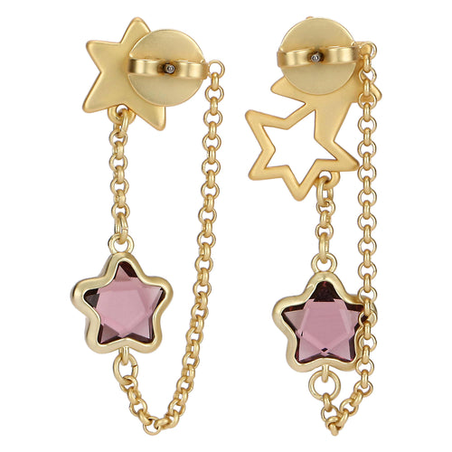 Orecchini con catenina 3 stelle