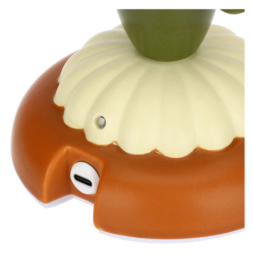 Lampada in porcellana con fiocco, verde