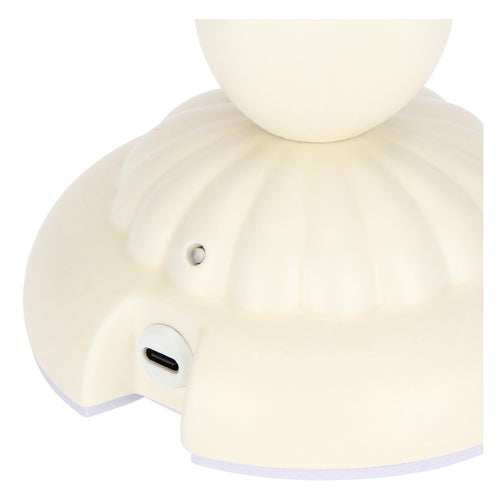 Lampada in porcellana bianca e oro