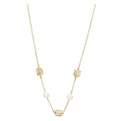 Collana con tulipani bianchi