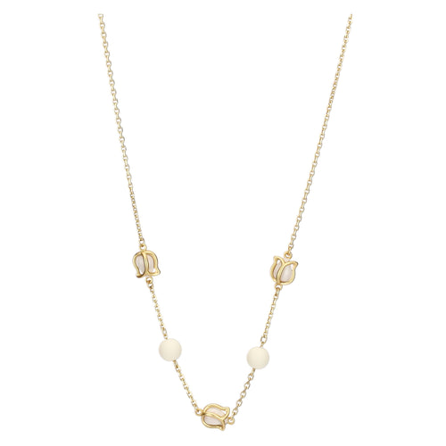 Collana con tulipani bianchi