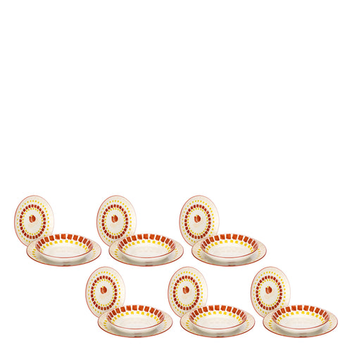 Set Piatti 18 pezzi con Tulipani - THUN T13304057P00
