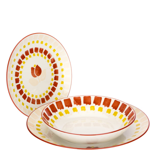 Set Piatti 18 pezzi con Tulipani - THUN T13304057P00
