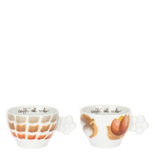 Set 2 Tazze Medie con Piattino, Tulipani