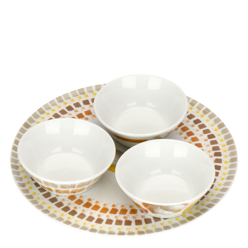 Set 3 ciotole con piatto, Tulipani - THUN T13331448P00
