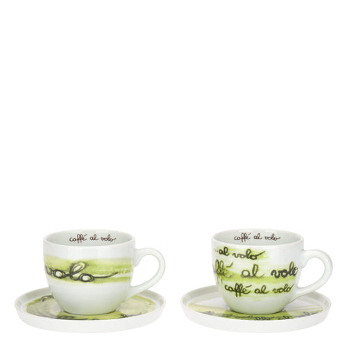 Set 2 Tazze Grandi con Piattino, caffè al volo - THUN T13334419P00