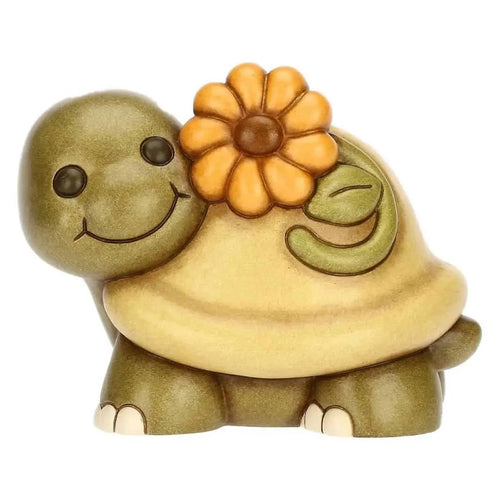 Tartaruga Betta con calendula In ceramica, grande