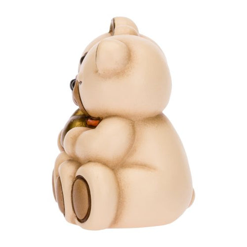 Coppia Teddy con cuore dorato