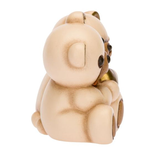 Coppia Teddy con cuore dorato