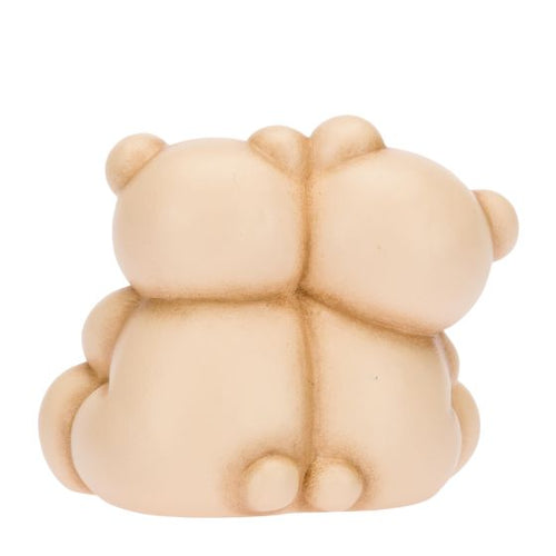 Coppia Teddy con cuore dorato