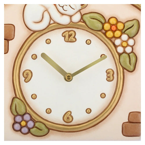 Orologio a pendolo con gatto e uccellino
