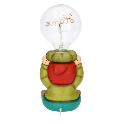 Lampada da tavolo in ceramica gnomo