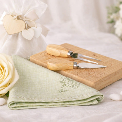 Set tagliere e coltelli per formaggio