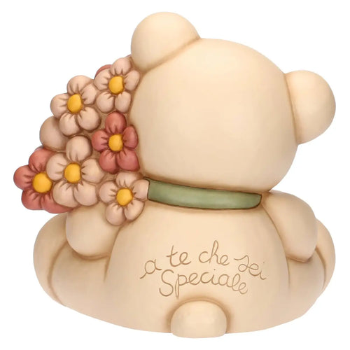 Teddy con mazzo di fiori, maxi