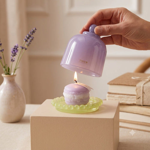 Candela macaron cloche viola