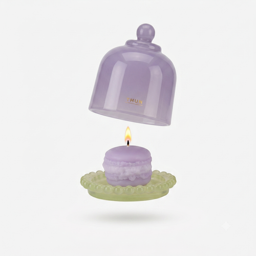 Candela macaron cloche viola