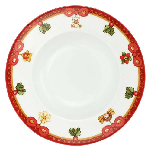 Set 6 piatti in porcellana Magico Natale