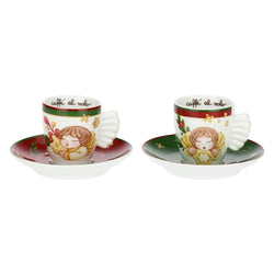 Set 6 tazzine espresso in porcellana Sorprese di Natale