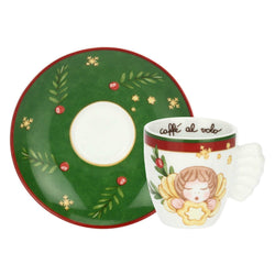 Set 6 tazzine espresso in porcellana Sorprese di Natale