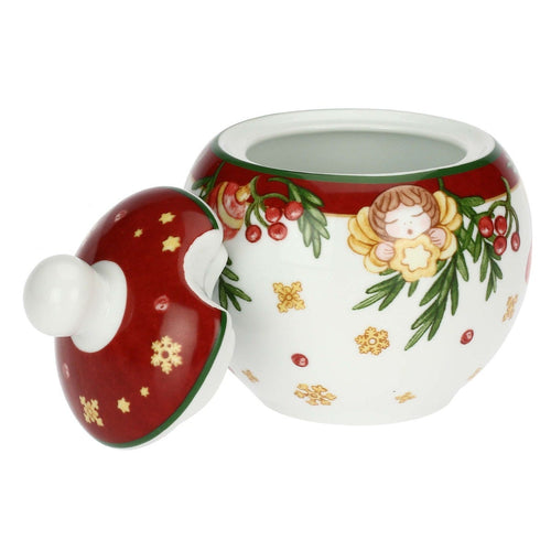 Set 2 tazzine espresso e zuccheriera in porcellana Sorprese di Natale