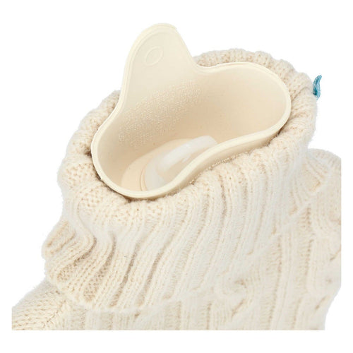 Boule acqua calda con cover in tricot jaqard AbbracciAMI, tortora
