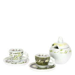 Set 2 Tazzine con Piattino e Zuccheriera, caffè al volo - THUN T13333505P00
