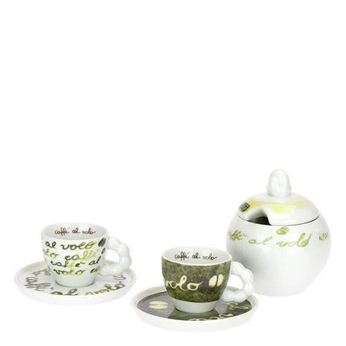 Set 2 Tazzine con Piattino e Zuccheriera, caffè al volo - THUN T13333505P00