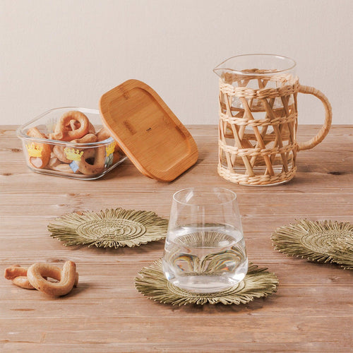 Caraffa in vetro e rattan Incanto di Pasqua