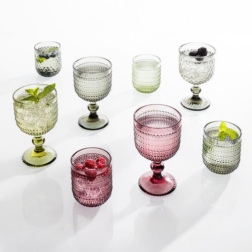 Set 6 bicchieri con diamanti
