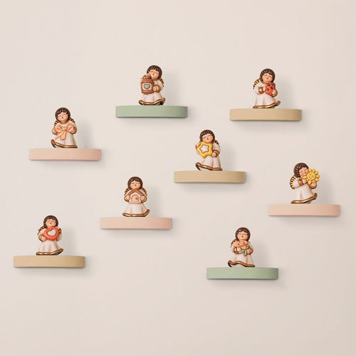 Angelo custode "Gratitudine" in ceramica