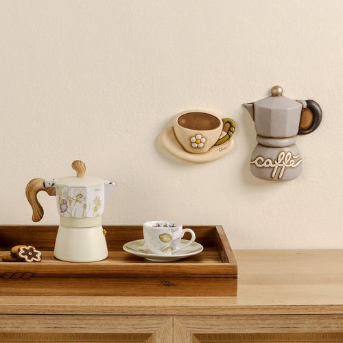Decorazione da parete tazzina in ceramica Country Bloom, piccola