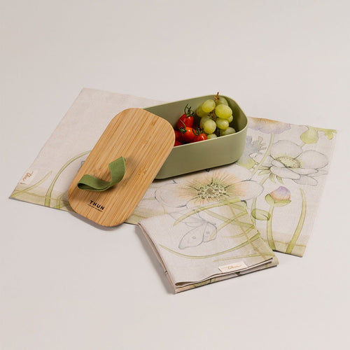 Set 2 tovagliette antimacchia e porta pranzo Bloom