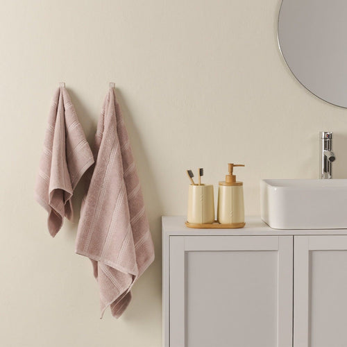 Set 2 asciugamani Country Bloom, lilla
