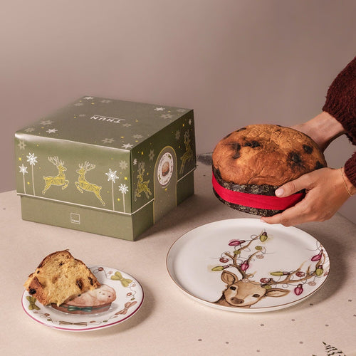 Piatto panettone in porcellana Artemis