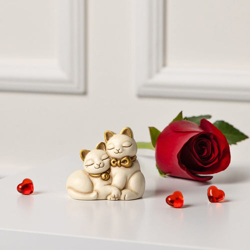 Coppia gattini in ceramica