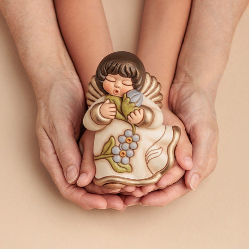 Angelo dei nonni Anna, in ceramica
