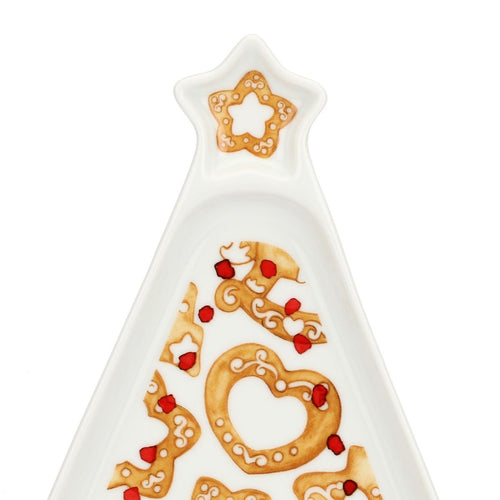 Piatto a forma di albero in porcellana Thunland - THUN T10608571P00