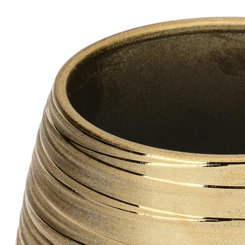 Cachepot in ceramica oro, grande
