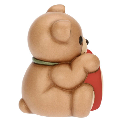 Teddy con cuore in ceramica, medio