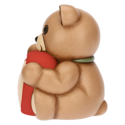 Teddy con cuore in ceramica, medio