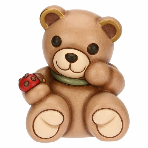 Teddy con coccinella in ceramica, medio