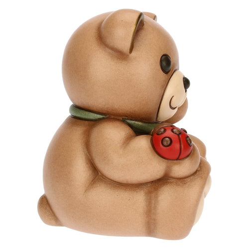 Teddy con coccinella in ceramica, medio