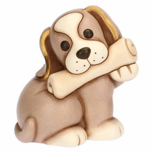 Cane Todo con giornale in ceramica, grande - THUN T10031276H90