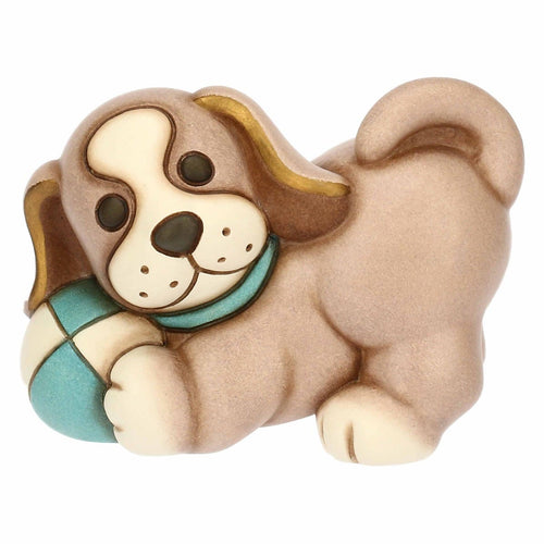 Cane Todo che gioca a palla in ceramica, medio - THUN T10032274H90