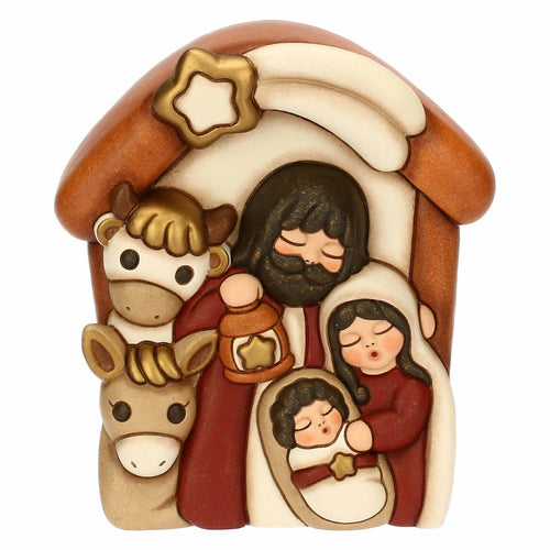 Formella Sacra Famiglia in ceramica