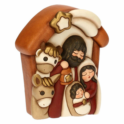 Formella Sacra Famiglia in ceramica