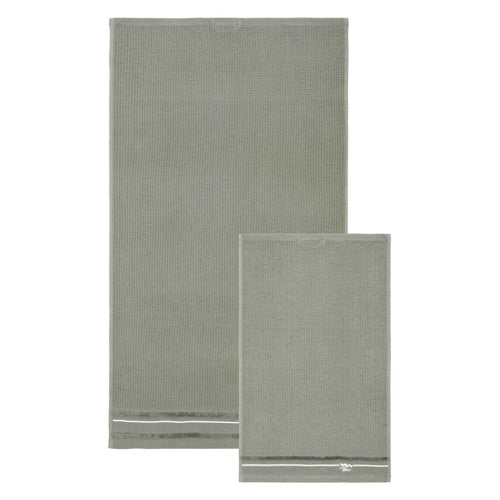 Set 2 asciugamani Country Bloom, verde