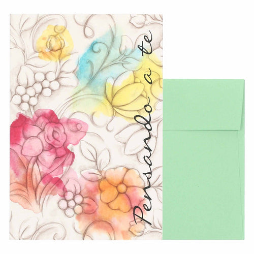 Biglietto d'auguri fiori