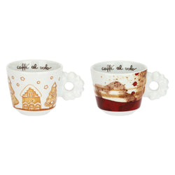 Set 2 tazzine espresso e zuccheriera in porcellana Thunland