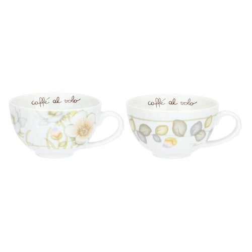 Set 2 tazze medie in porcellana Bloom